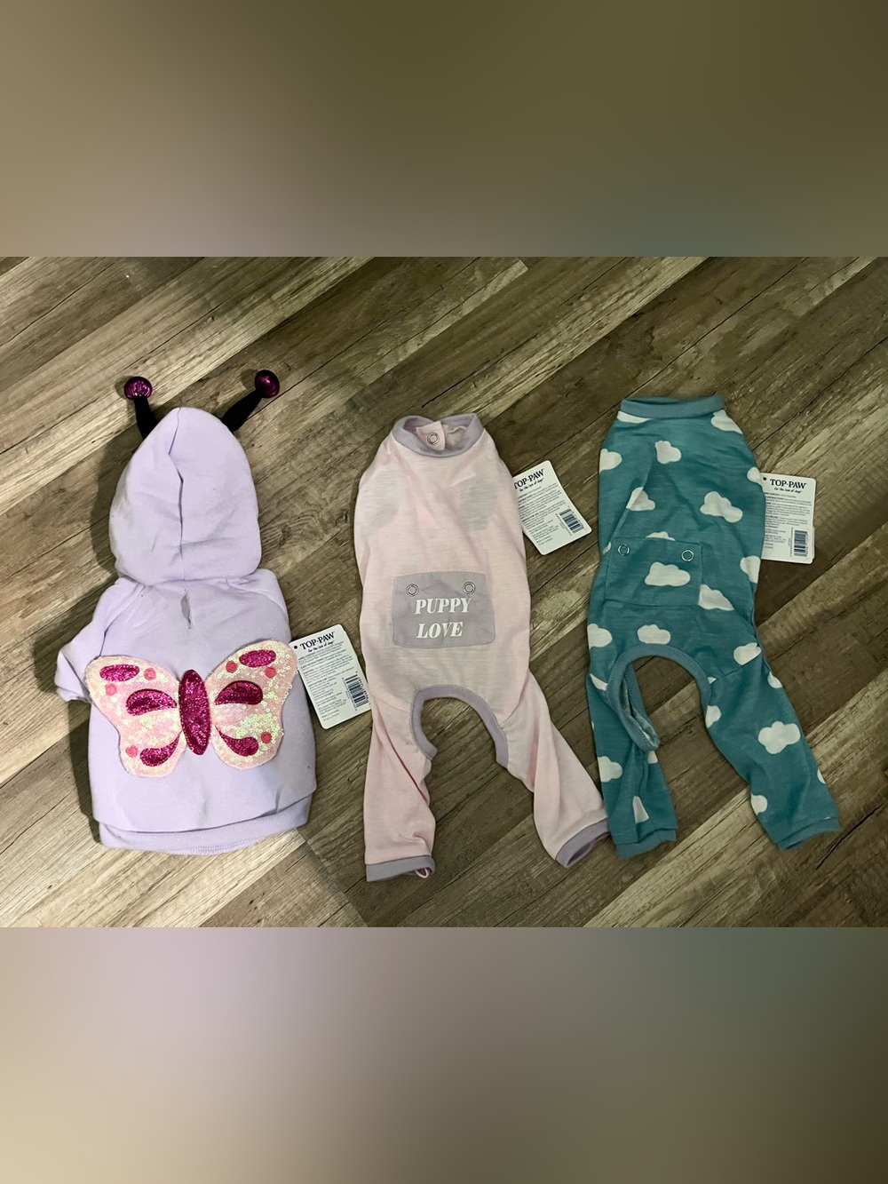 Lot of 3 Top Paw Dog Clothing NWT Sz XS